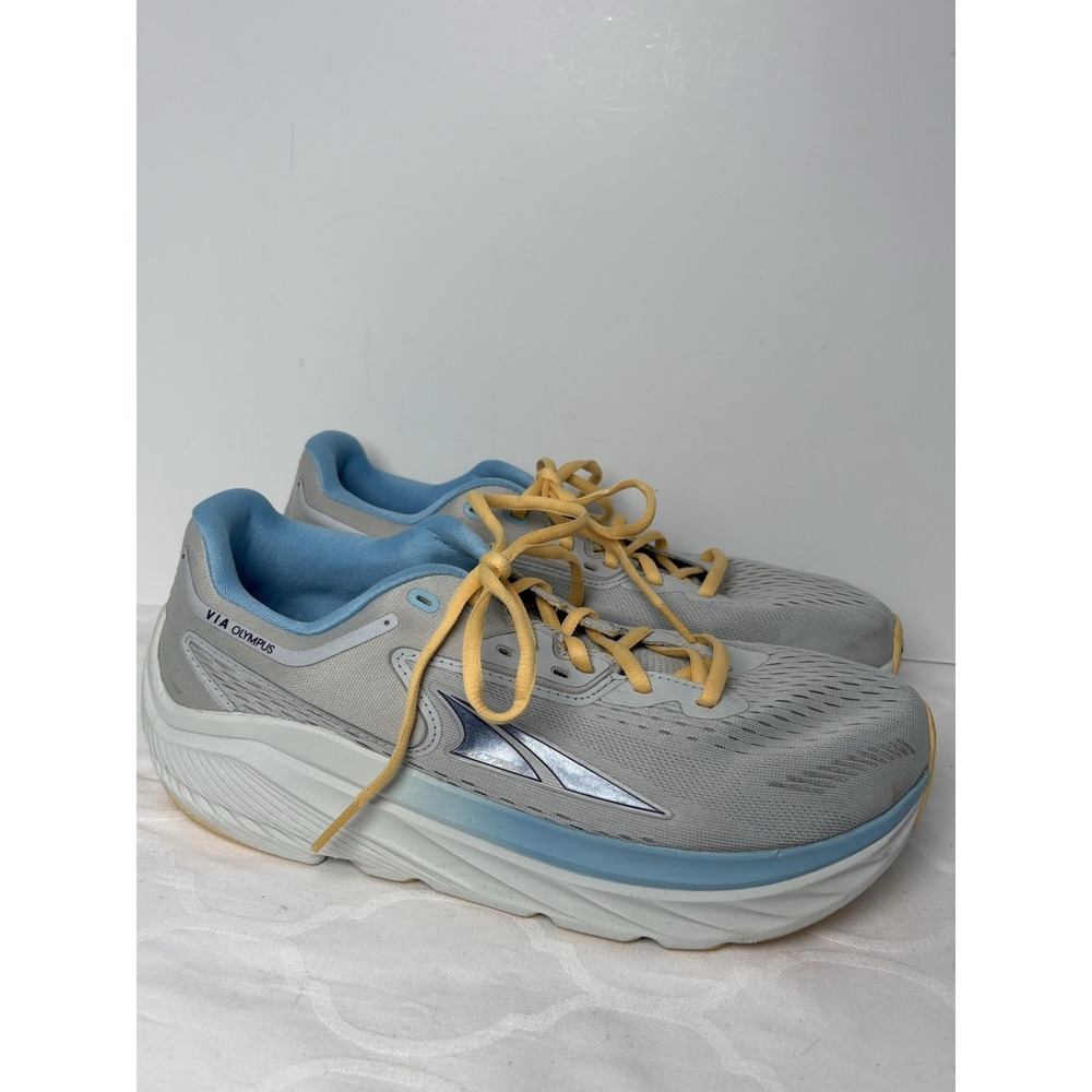 Altra Via Olympus Running Shoes Gray/Blue Womens Size 10 Comfort Trainer Walk